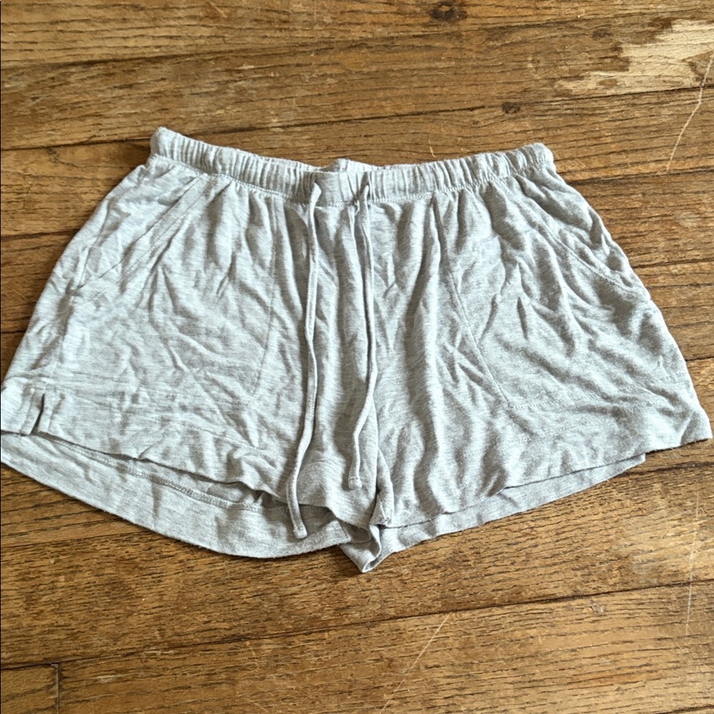 Auden Heather Gray Cloud Knit Lounge Shorts